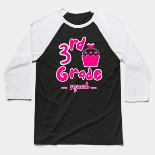 3rd grade pink cupcake Baseball T-Shirt